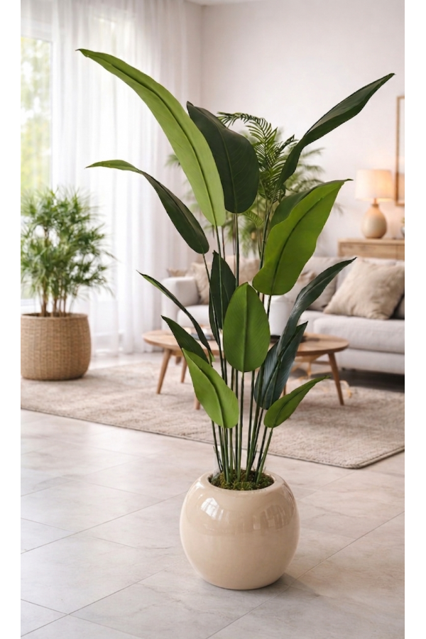 23 cm x 30 cm modern küre fiberglass saksı